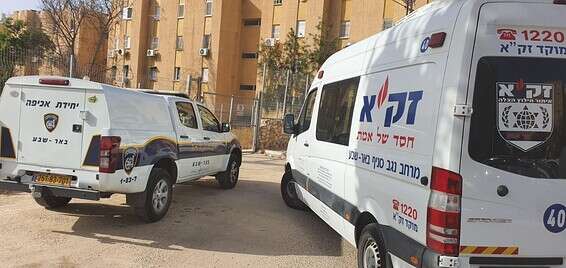 זירת האירוע בב"ש בשבוע שעבר // צילום: דוברות זק״א